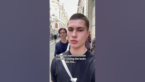 Everyone wants to be a model until...