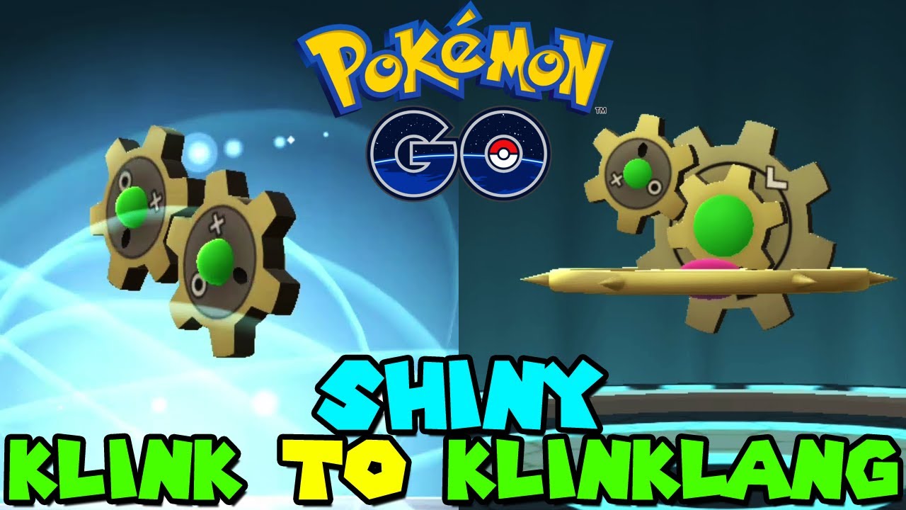 Evolving SHINY KLINK to SHINY KLINKLANG in Pokemon GO YouTube