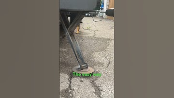 Easy way to lower camper legs