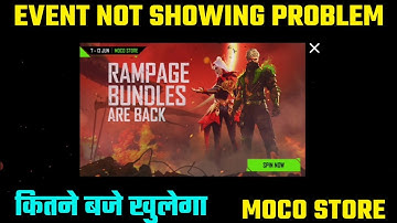 NEW MOCO STORE EVENT OPEN KYON NAHIN HO RHA HAI RAMPAGE BUNDLES ARE BACK EVENT NOT OPENING PROBLEM