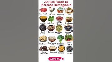 20 Rich Foods to Increase Hemoglobin #shorts #viral #health