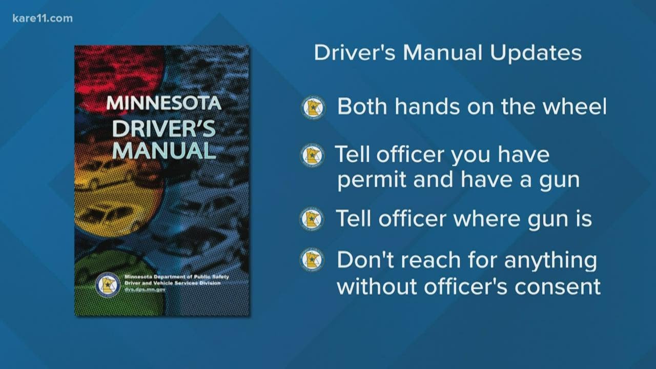 Minnesota Driver's Manual updated with new guidance on firearms - YouTube