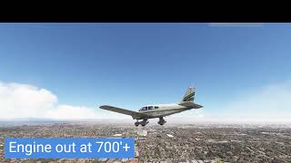 Engine out practice emergency landing