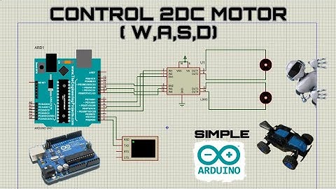 Controlling 2 DC MOTOR using ARDUINO and L293D [Robot Car] in Proteus 8
