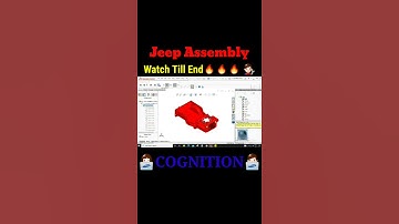 Jeep Design tutorial in SOLIDWORKS || 3D Modeling and Sketch || COGNITION || #Shorts || #Ytshorts