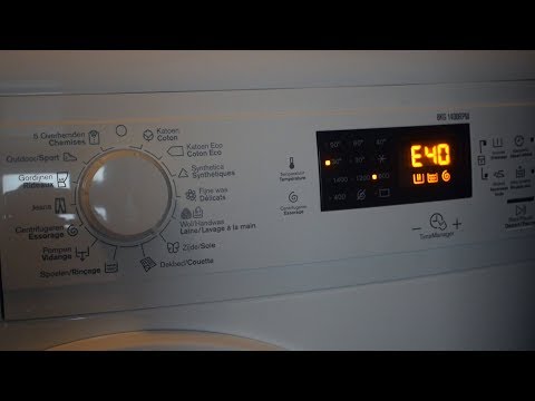 How to Fix E40 Error Electrolux Washingmachine! E40 Error!
