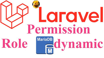 1 laravel 10x  Role and Permission form databases
