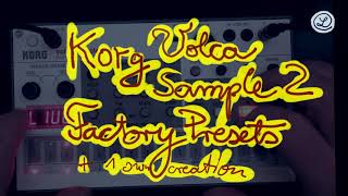 KORG VOLCA SAMPLE 2 // Factory Presets // + 1 own creation