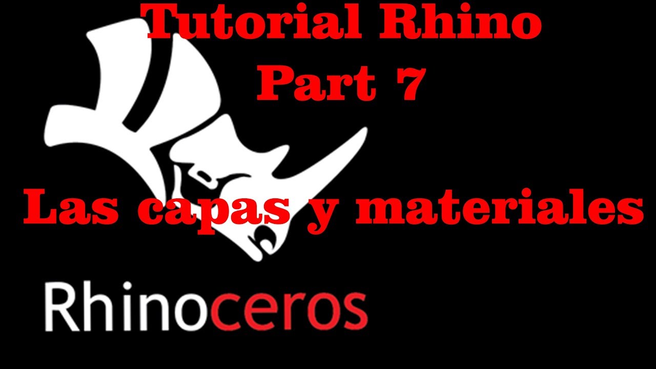 Introducción a Rhino 3D Capas y materiales Tutorial Español 2019