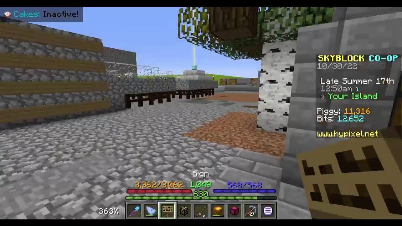 mining xp grind hypixel skyblock YouTube