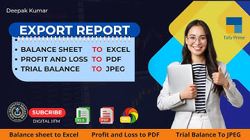 How to Export Any Tally Prime Report in Any File Format | Quick & Easy Tutorial