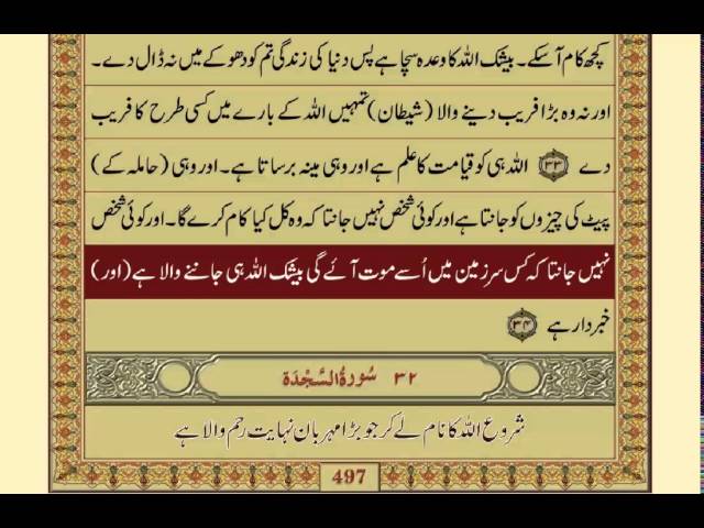Quran-Para 21/30-Urdu Translation class=