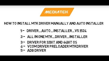 How to install mtk driver using manually and auto installer 2020 | MTK Driver ISSUE Fixed