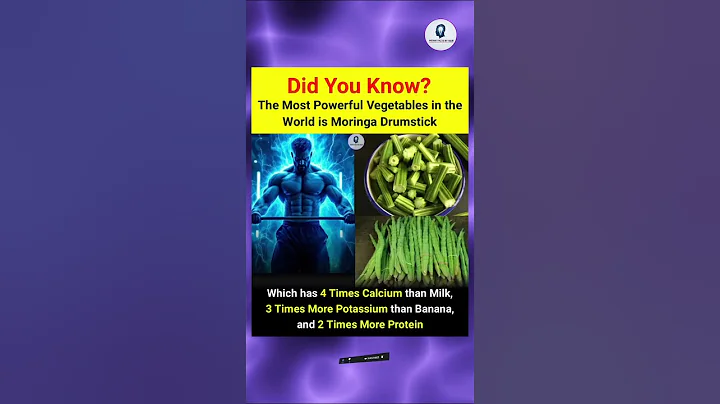 🌱 The Most Powerful Vegetable: Moringa Drumstick! 💪 | 4X Calcium, 3X Potassium, 2X Protein! 🚀#shorts
