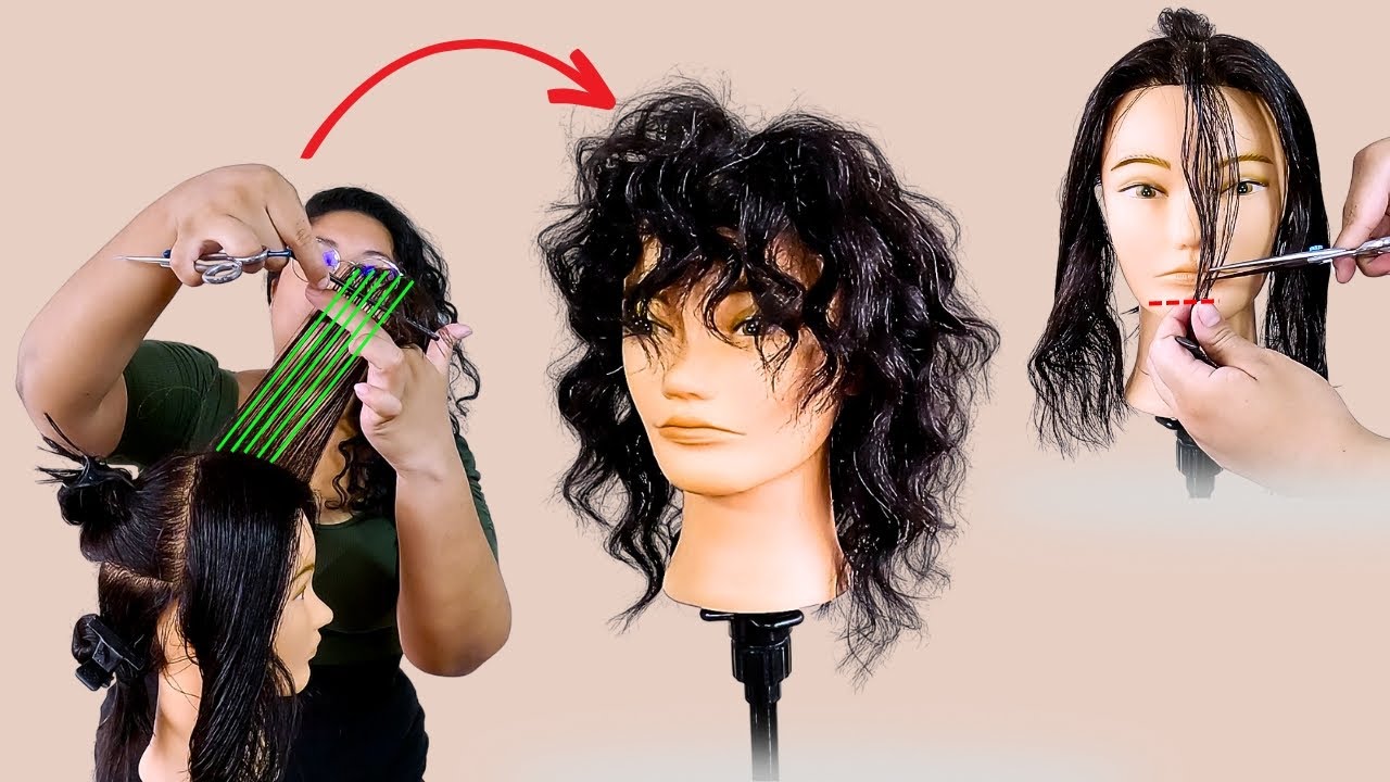 Como hacer un corte shaggy fácil. Perfecto para cabello lacio, ondulado y rizado