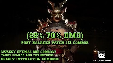 "THE EMPEROR OF OUTWORLD" Mk11 Shao Kahn Highest Damage Combo Video