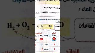 # درس التفاعل الكيميائي والمعادلة الكيميائية جزء١ #للصف_الأول الإعدادي