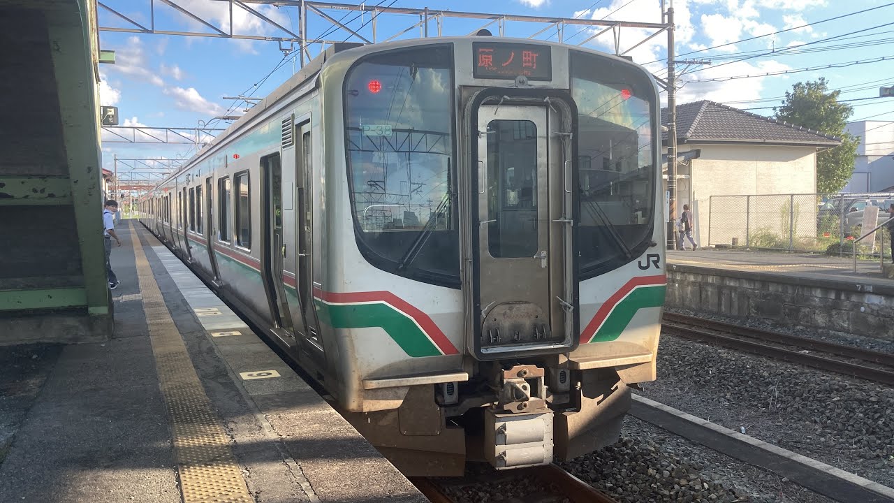 常磐線(普通)車窓 仙台→原ノ町/ E721系 仙台1440発 - YouTube