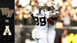 Wake Forest vs. Appalachian State Football Highlights (2017)