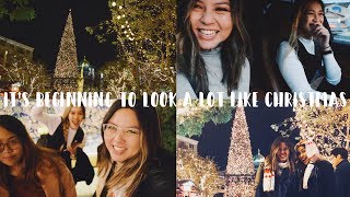 CHRISTMAS TREE LIGHTING | vlog