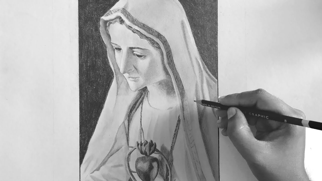 Featured image of post Pencil Mother Mary Easy Mary Drawing