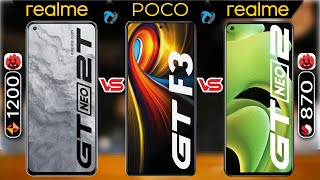 Realme Gt NEO 2T vs POCO F3 GT vs Realme Gt NEO Full Comparison | Which  is Best