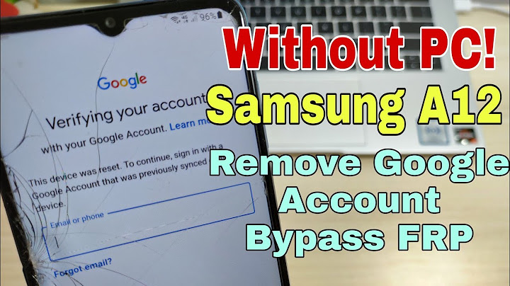 Samsung a12 frp bypass no pc