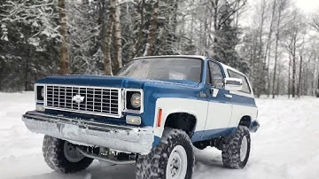 RC scale studio Trucks OFF Road Snow Adventures Rc4WD Trail Finder 2  forest run Chevrolet Blazer K5