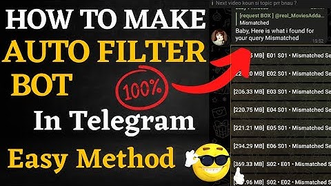 How To Make Auto Filter Bot With Mobile 🔥 In Hindi 2022 | Advance Auto-filter BOT #telegram 🔥🔥