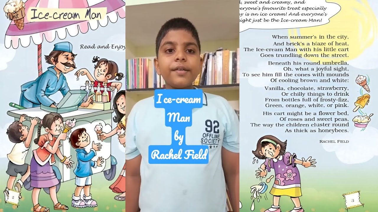 Ice Cream Man Poem By Rachel Field V Std CBSE English Poem Sung Ice Cream Man Poem By Rachel Field V Std CBSE English Poem Sung