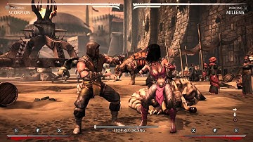 MKX Tutorial - How to punish Mileena with Scorpion