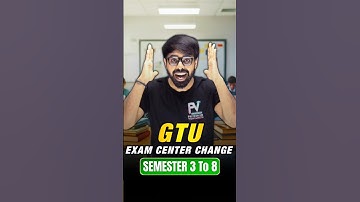 ⚠️ GTU Important Update 🔥 | Exam Centre Change Circular Out 😱 | Sem 3–8 Students Must Watch 🎓
