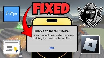 How to Fix Unable to Install Delta Executor on iOS (2025)| Delta Integrity Could Not Be Verified Fix