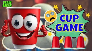 CUP GAME / SHELL GAME. EXERCISE BRAIN BREAK ACTIVITY FUN LIKE FLOOR IS LAVA screenshot 3