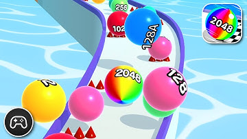 Ball Run 2048 - Gameplay Walkthrough Part 154 - Racing Game Levels To Play (iOS, Android)