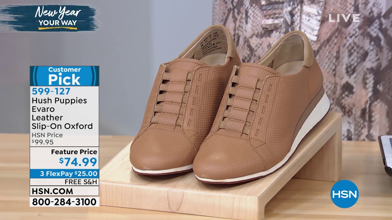 hush puppies evaro slip on oxford