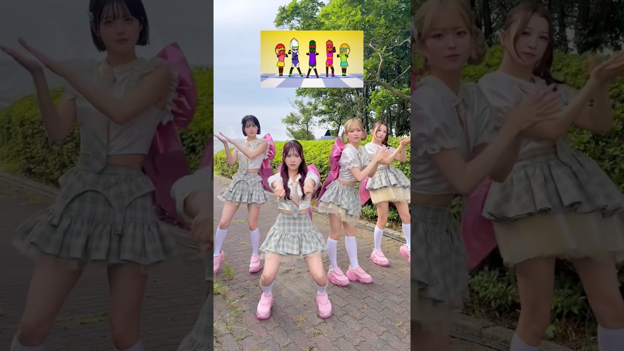 途中で1人間違えてます。🥒 #エアロピクルス #onefive #ダンス #shorts