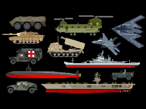 Military Vehicles - Army, Navy & Air Force - The Kids' Picture Show (Fun & Educational)