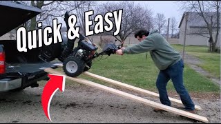 DIY Wooden Truck Ramps For Under $50