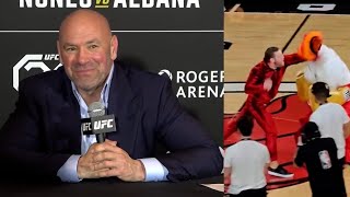 Dana White reacts to Conor McGregor sending NBA Mascot to the ER