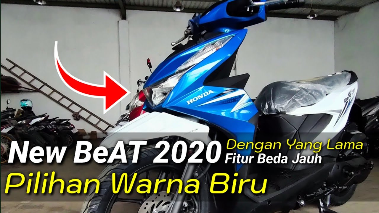 Honda Beat 2020 Pilihan Warna Biru Putih Type CBS YouTube