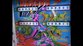 1977 Interflip DRAGON pinball machine - clean your motor clutch!