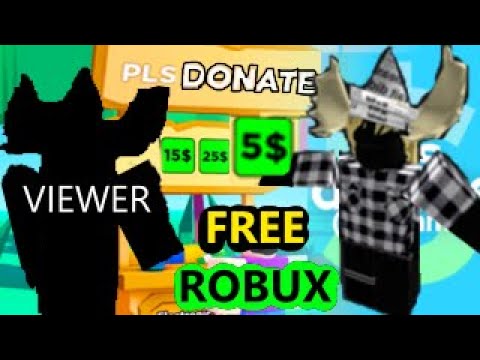 Pls Donate Roblox BUT I Giveaway ROBUX to ALL of YOU (join the game ...
