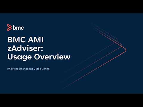 BMC AMI zAdviser Usage Overview Dashboard