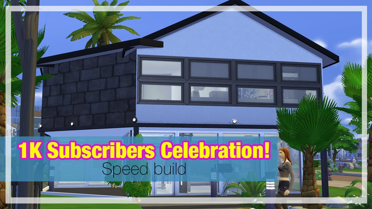 1K Subscribers Celebration! (House Speed Build) | The Sims 4