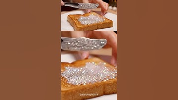 Diamond Toast ASMR - Satisfying AiSMR! 🔥 #satisfying #asmr #ai #shorts