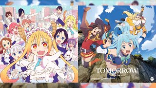 Love Supreme x TOMORROW Mashup (Miss Kobayashi's Dragon Maid S2 & Konosuba S2)