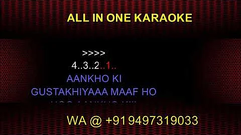 Aankhon Ki Gustakhiyan Karaoke | Hum Dil De Chuke Sanam | Aishwarya & Salman Khan