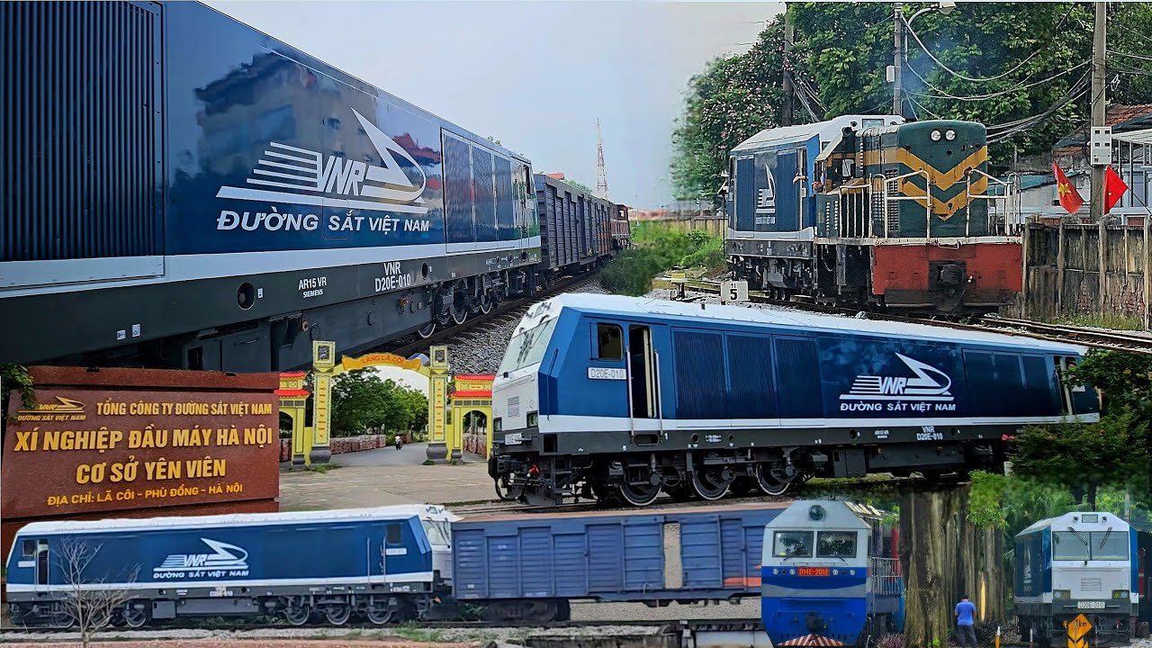 D9E-241 & D12E-623 Kéo Đầu Máy Sài Gòn D20E-010🔥 Về XNĐM HN Kết Thúc Hành Trình Ra Hà Nội Tại Đây 👇🏻