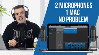 How to connect two USB microphones into 1 mac?